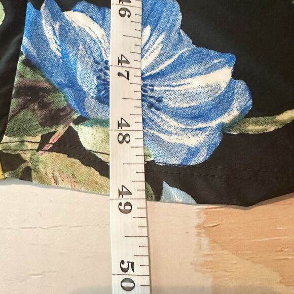 RACHEL Rachel Roy Bret Jersey Dark Floral Dress Size Large Stretch - Picture 12 of 12